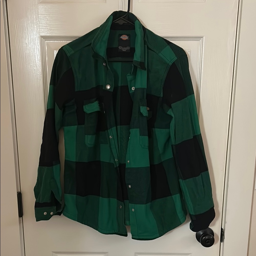 Dickies Green and Black Plaid Shirt